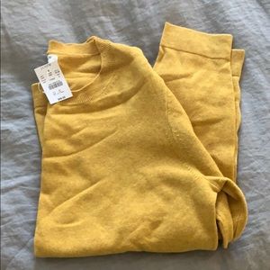 JCrew Factory marigold teddie sweater